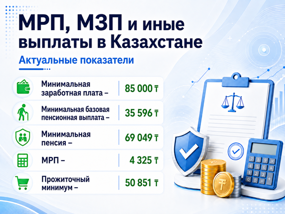 МРП, МЗП в Казахстане